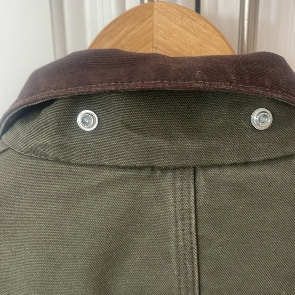 Carhartt  RN # C61 Green Coat Jacket Size 2XL Tall cotton Duck 14806 - Picture 4 of 16